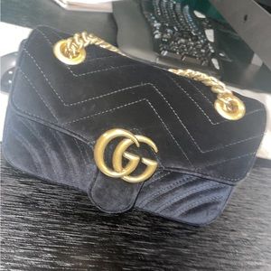 Gucci velvet gg marmot